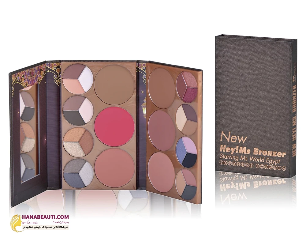 پالت سایه چشم و هایلایتر کانتور برانزر رژگونه آرتیستا مدل Hey Ms Bronzer